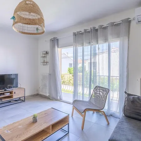 L'oasis, 3 Chambres, Climatisation Et Jardin Privé Appartement